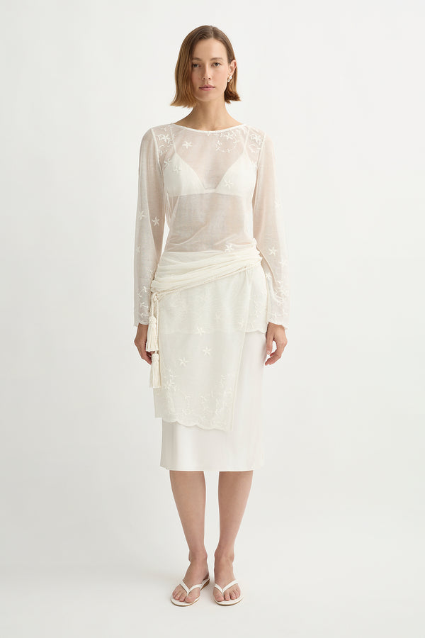 TASSEL BELT - CREAM