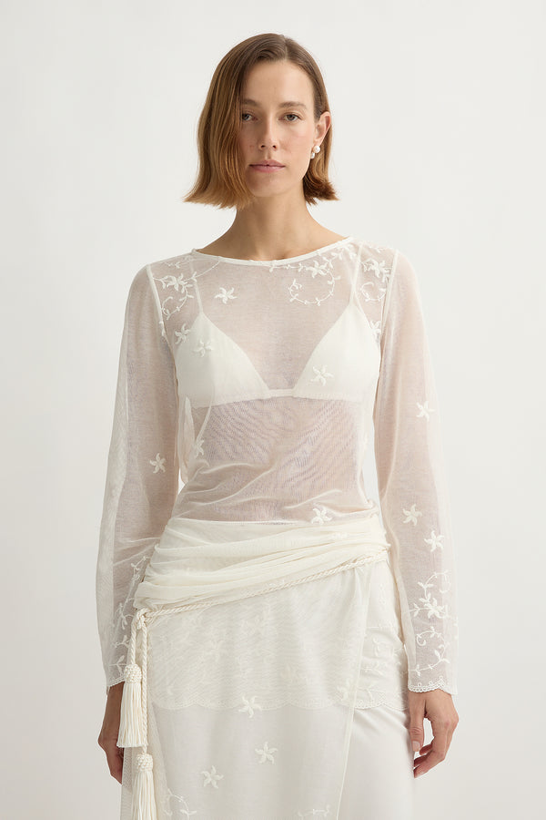 TASSEL BELT - CREAM