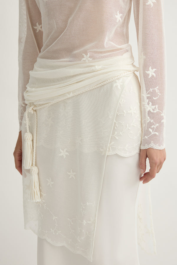 TASSEL BELT - CREAM