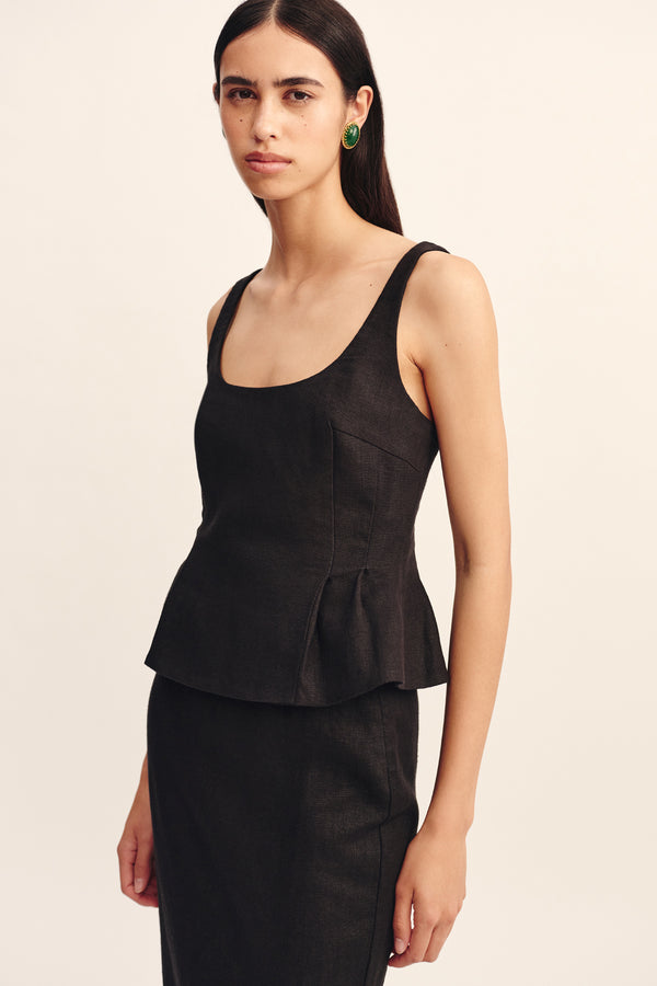 ROSALIE TOP - BLACK