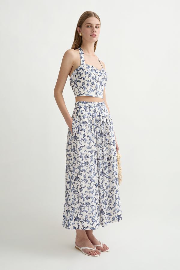 RUE SKIRT - BLUE BAROQUE