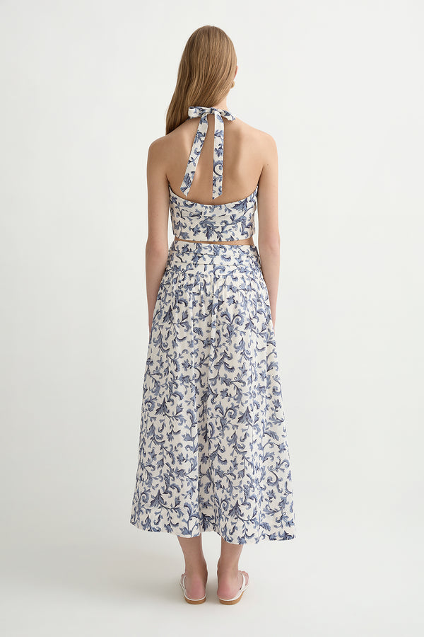 RUE SKIRT - BLUE BAROQUE
