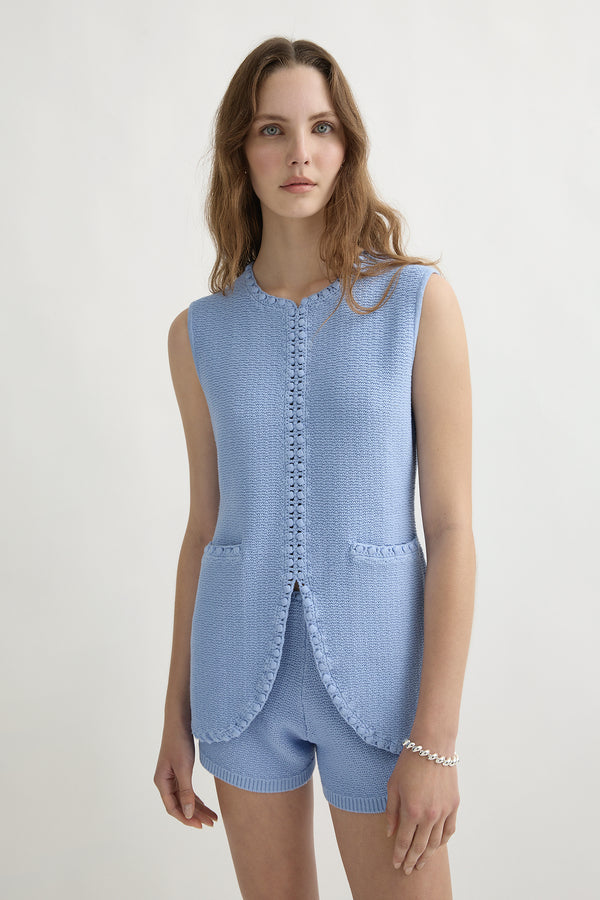 HARLAN VEST - BLUE