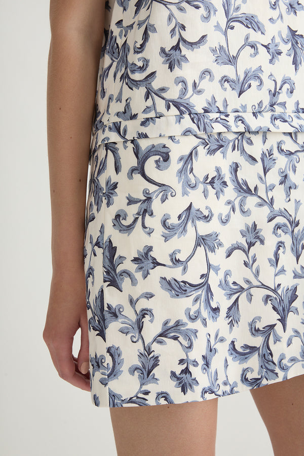 RUE MINI DRESS - BLUE BAROQUE