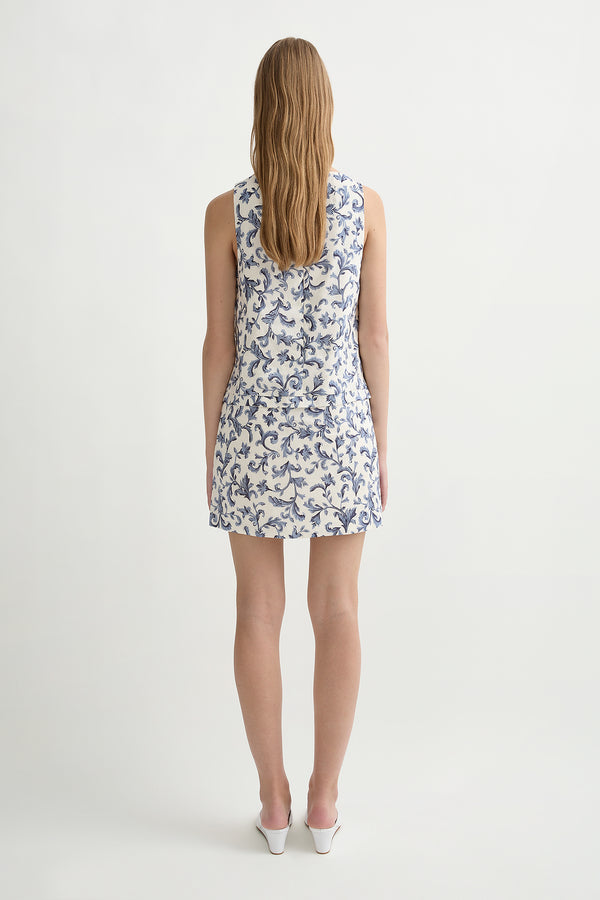 RUE MINI DRESS - BLUE BAROQUE
