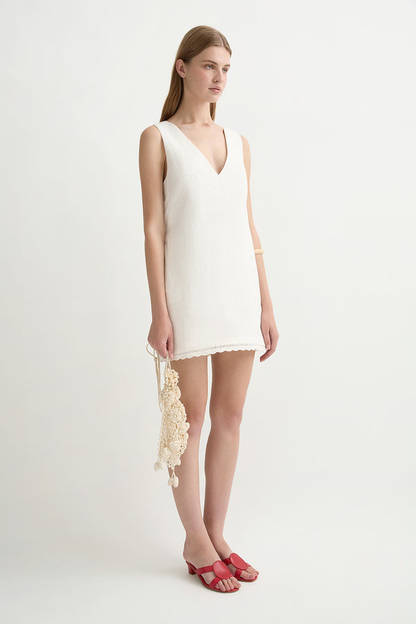 EFFI MINI DRESS - CREAM