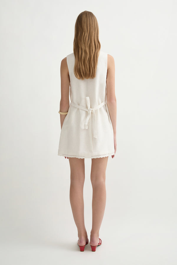 EFFI MINI DRESS - CREAM