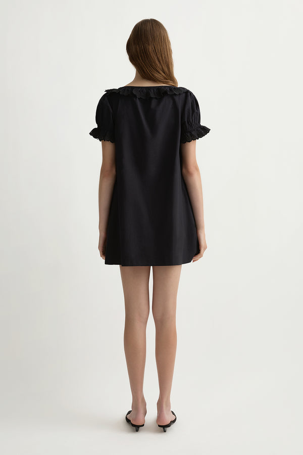 EZRA SHIFT DRESS - BLACK