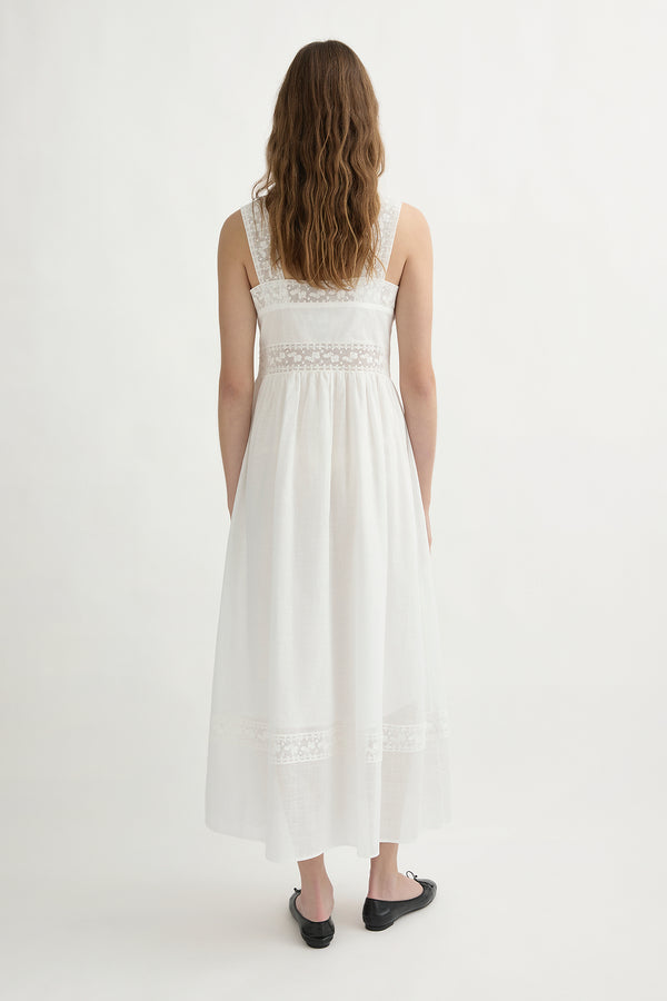 DAPHNE DRESS - VINTAGE WHITE
