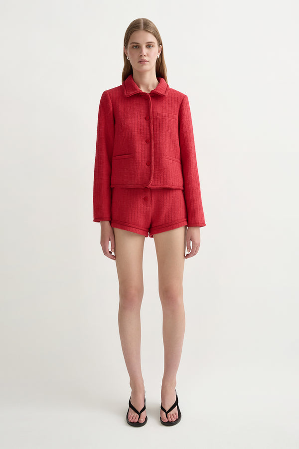 JACQUELINE JACKET - SCARLET