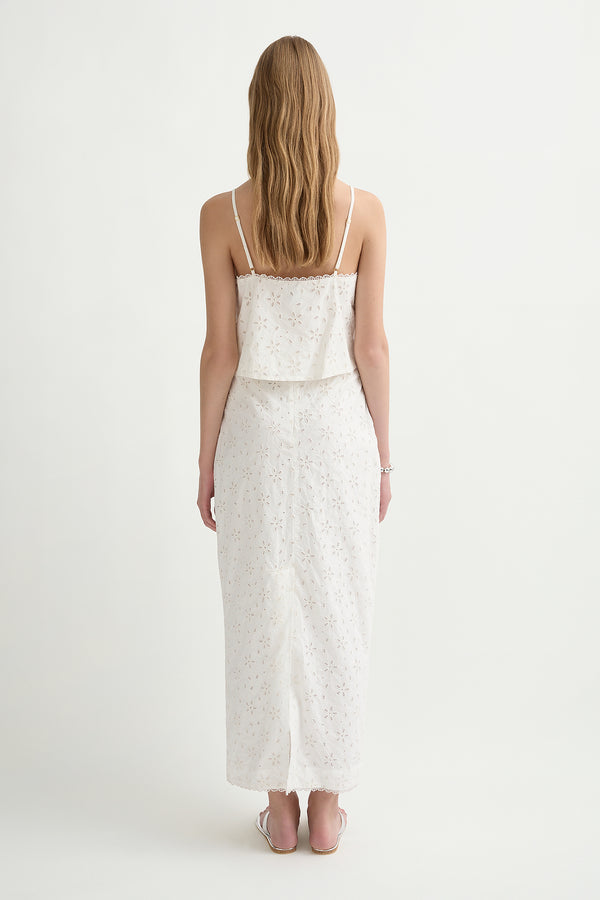 SALMA SKIRT - VINTAGE WHITE