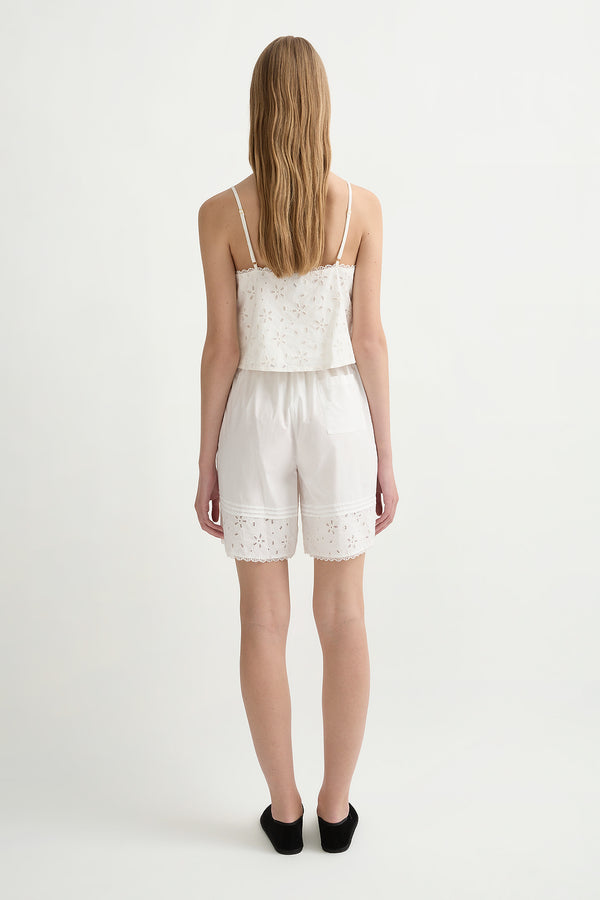 SALMA BERMUDA SHORT - VINTAGE WHITE