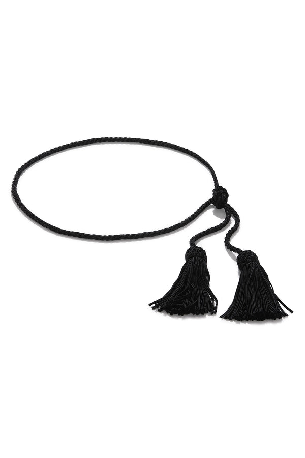 TASSEL BELT - BLACK
