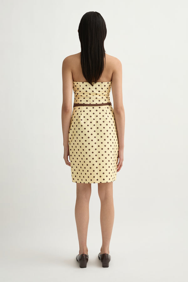 BOWIE SKIRT - VANILLA/CHOC