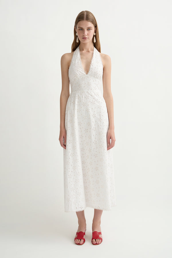 SALMA DRESS - VINTAGE WHITE