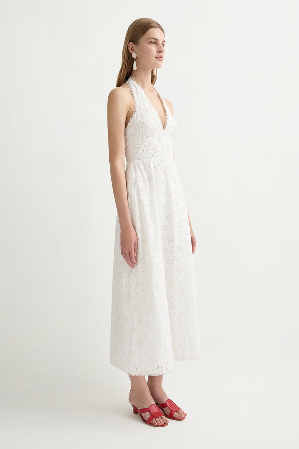 SALMA DRESS - VINTAGE WHITE