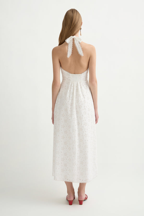 SALMA DRESS - VINTAGE WHITE