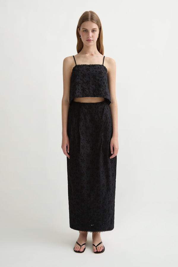 SALMA TOP - BLACK