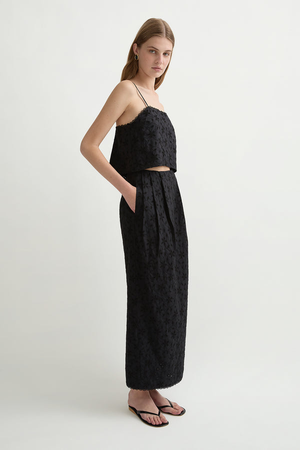 SALMA TOP - BLACK
