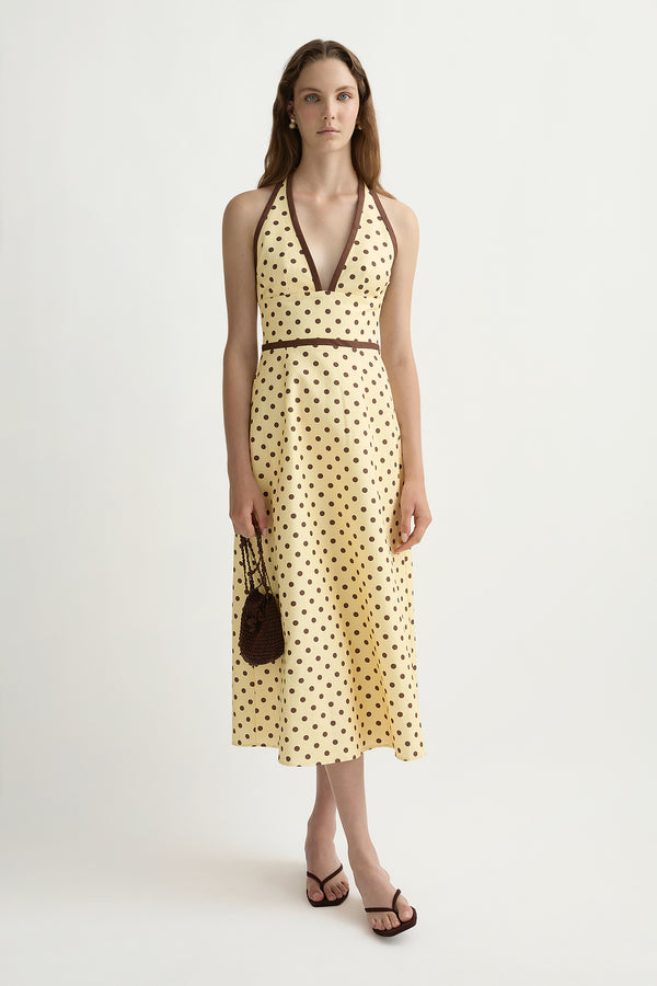 BOWIE DRESS - VANILLA/CHOC