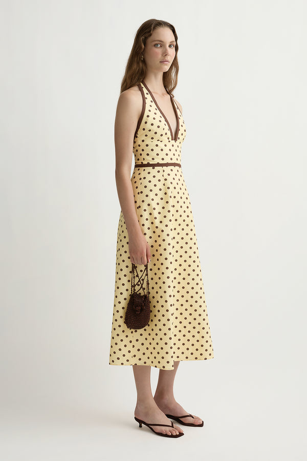 BOWIE DRESS - VANILLA/CHOC