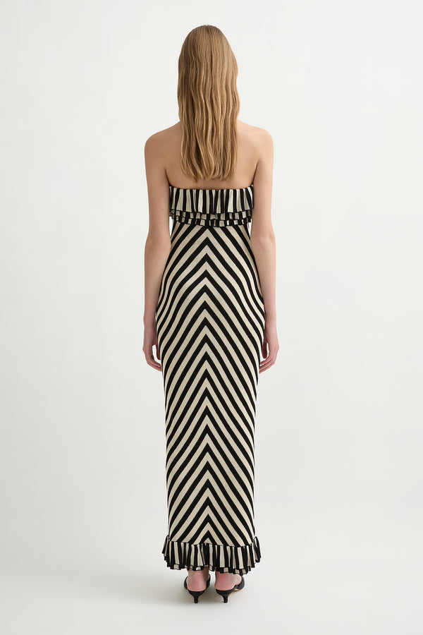 MILES DRESS - CREAM & BLACK