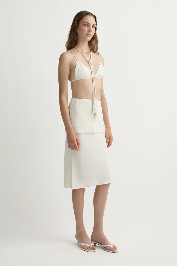 COVE SKIRT - PEARL