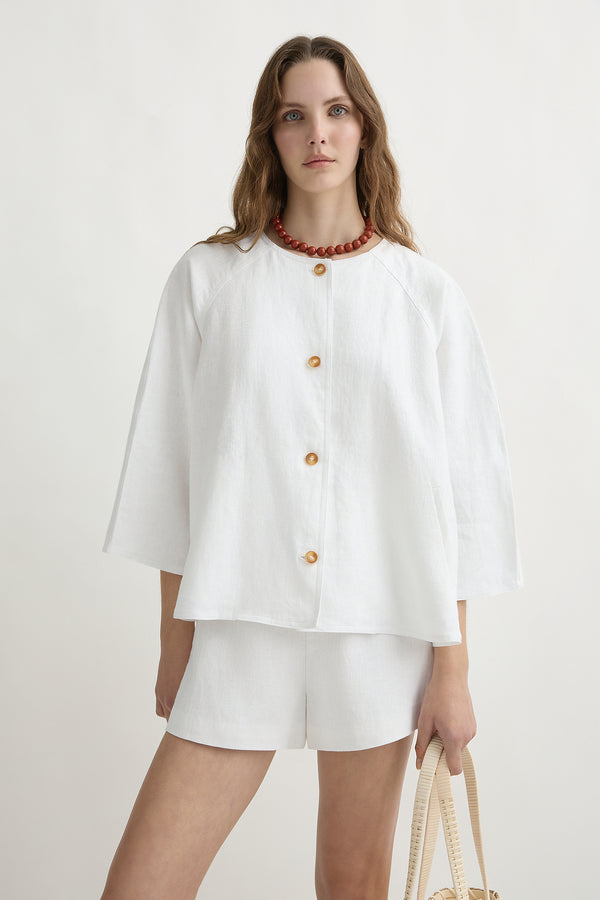 OLIVIA BLOUSE - IVORY