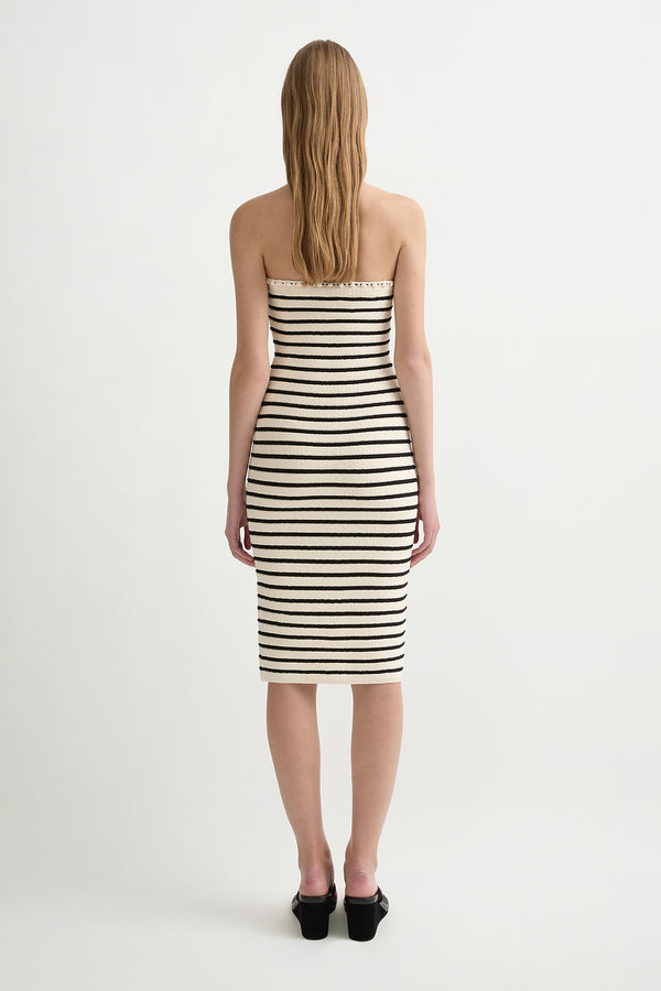 HENRY DRESS - CREAM & BLACK