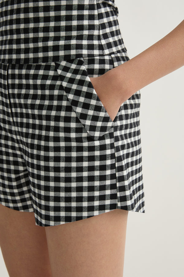 CHIARA SHORT - BLACK/WHITE
