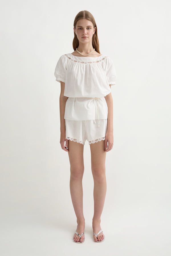 MARILYN BLOUSE - VINTAGE WHITE