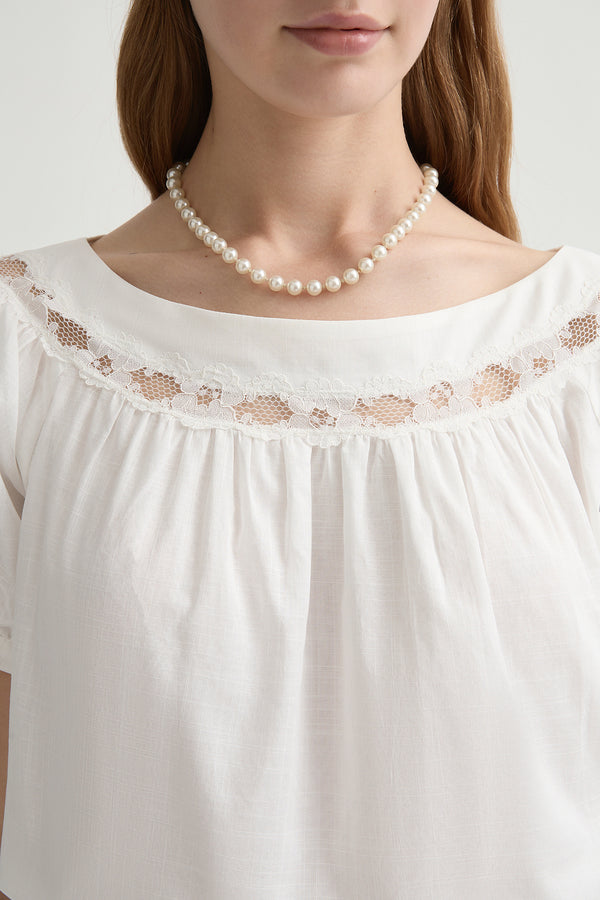 MARILYN BLOUSE - VINTAGE WHITE