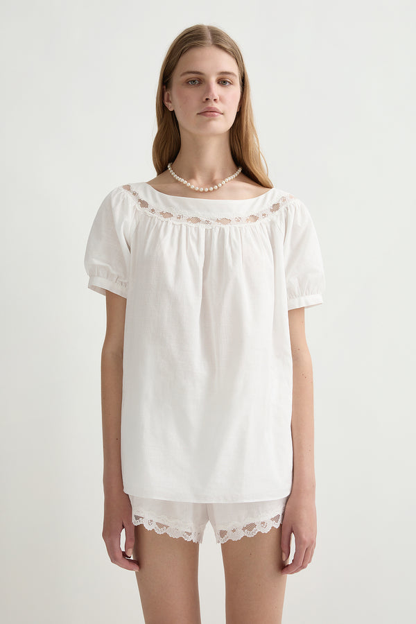 MARILYN BLOUSE - VINTAGE WHITE