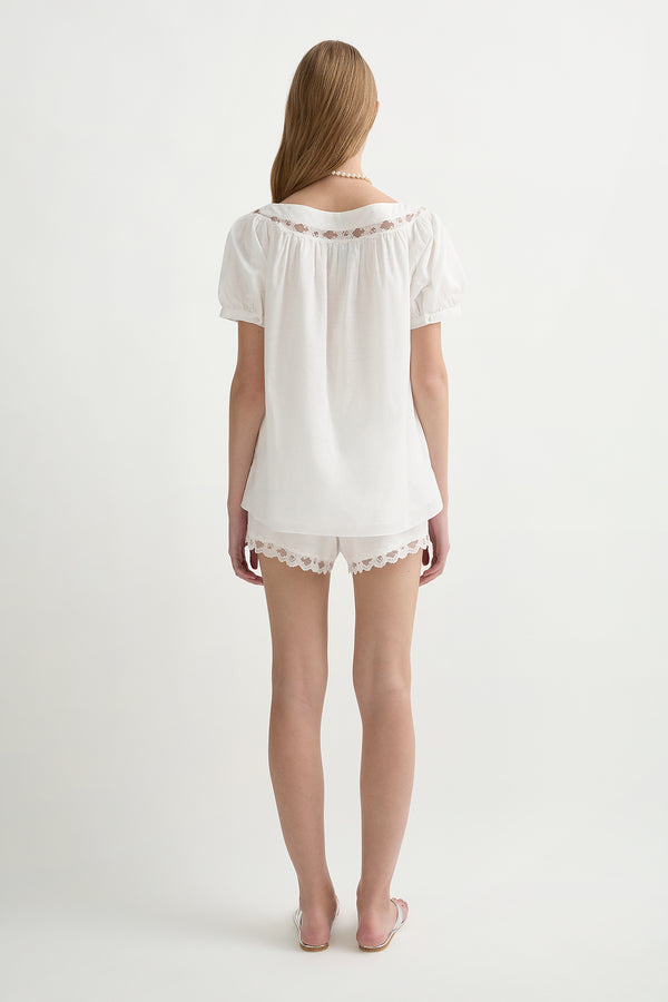 MARILYN BLOUSE - VINTAGE WHITE
