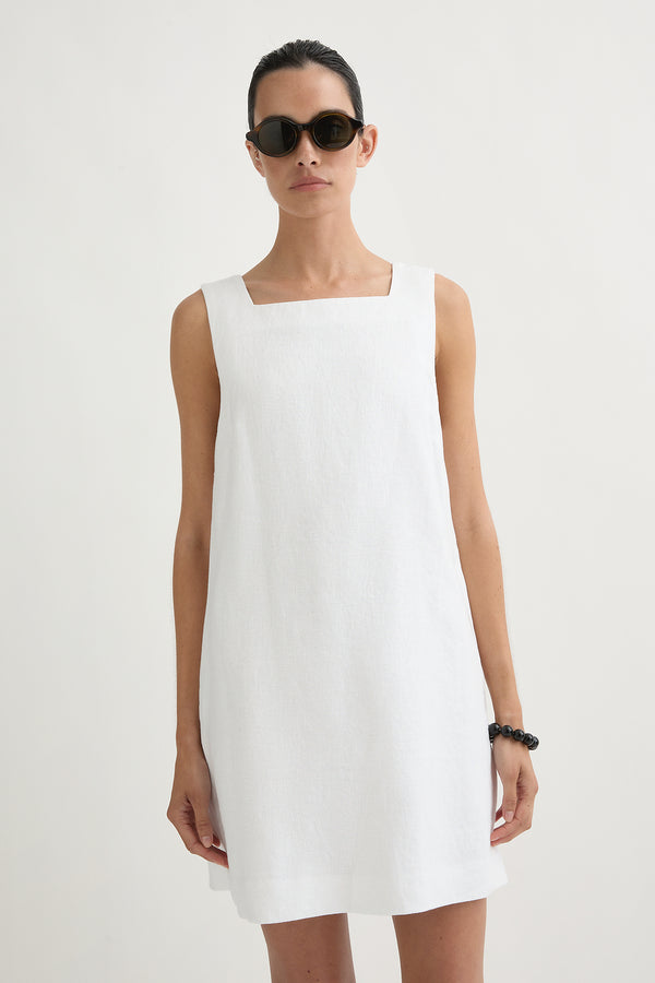 EMMA SHIFT DRESS - IVORY