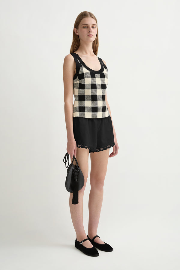 PIPPA TOP - HERITAGE PLAID