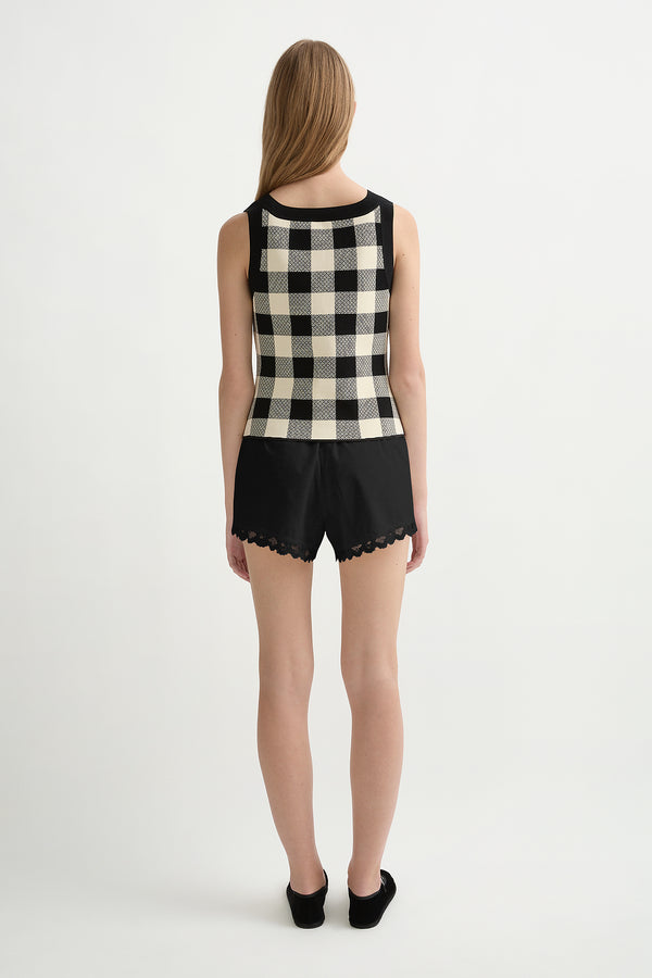 PIPPA TOP - HERITAGE PLAID
