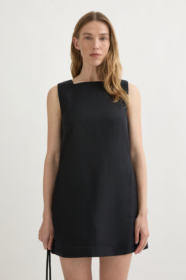 EMMA SHIFT DRESS - BLACK