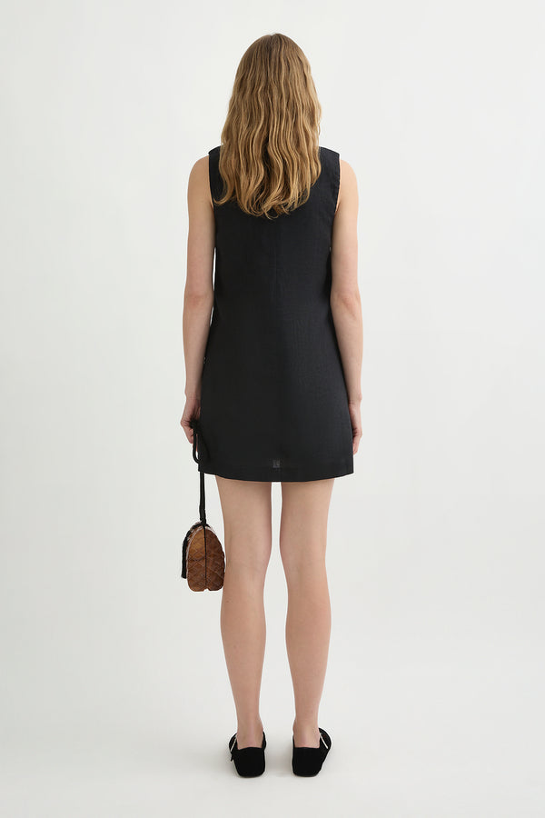 EMMA SHIFT DRESS - BLACK