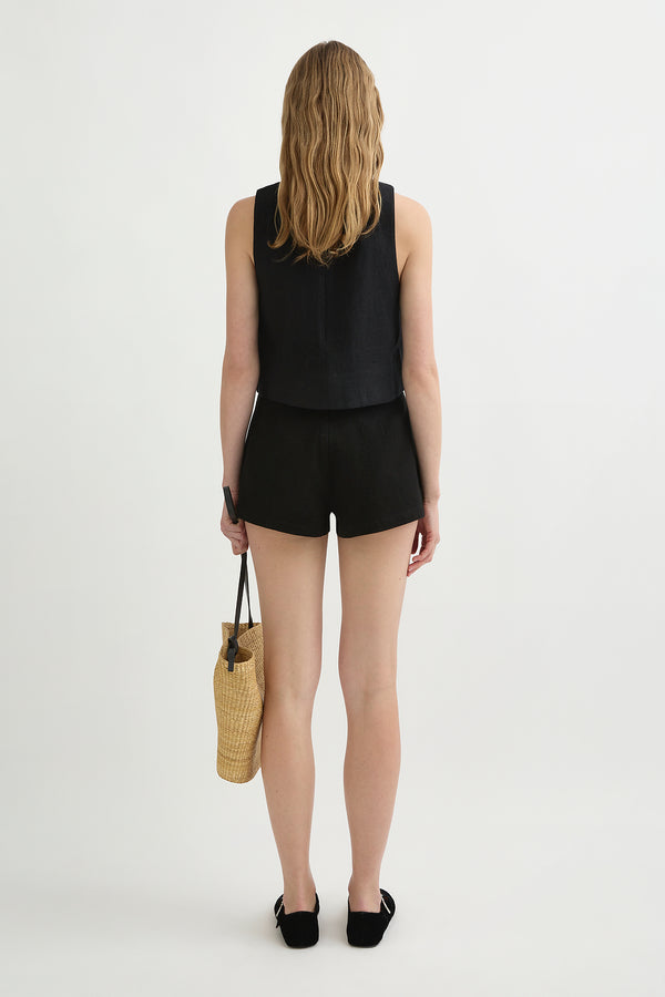 POPPY TOP - BLACK