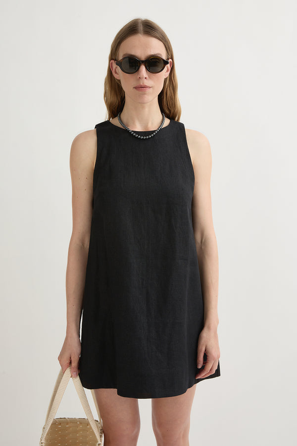 POPPY MINI DRESS - BLACK