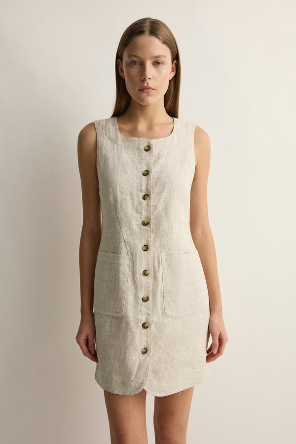 EMMA BUTTON DOWN DRESS