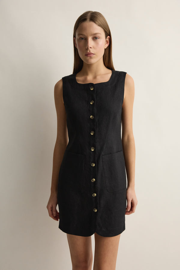 EMMA BUTTON DOWN DRESS