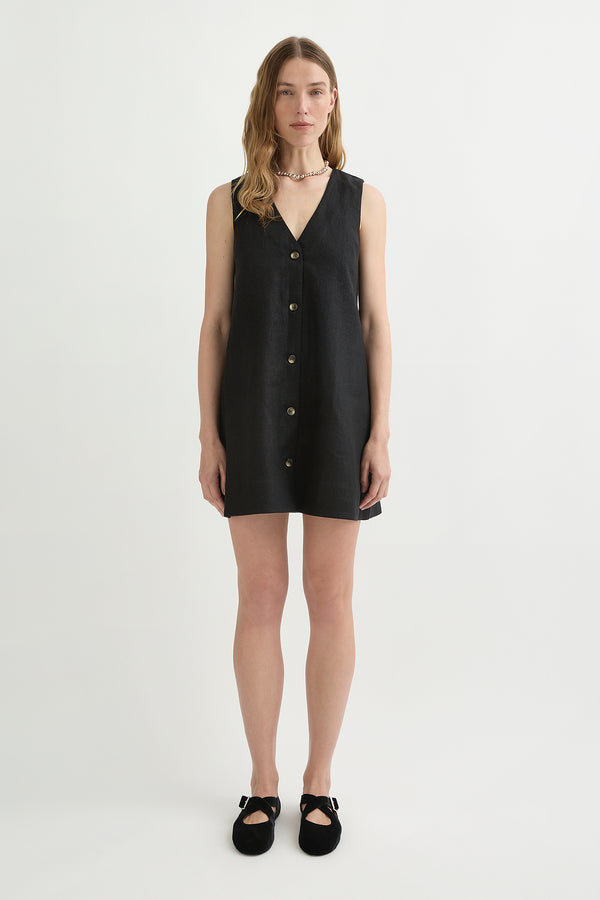 NANCY MINI DRESS - BLACK