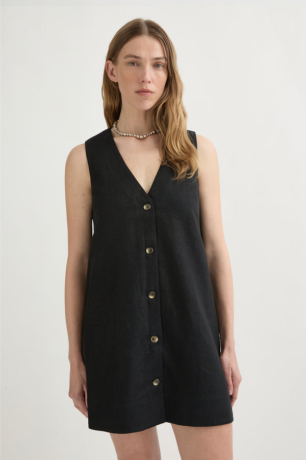 NANCY MINI DRESS - BLACK