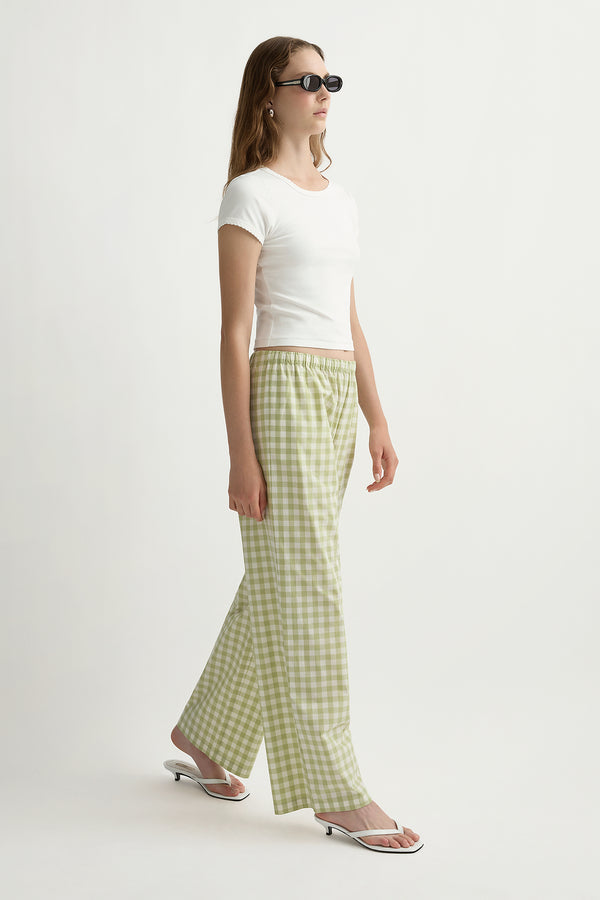 WENDY PANT - PEAR GINGHAM