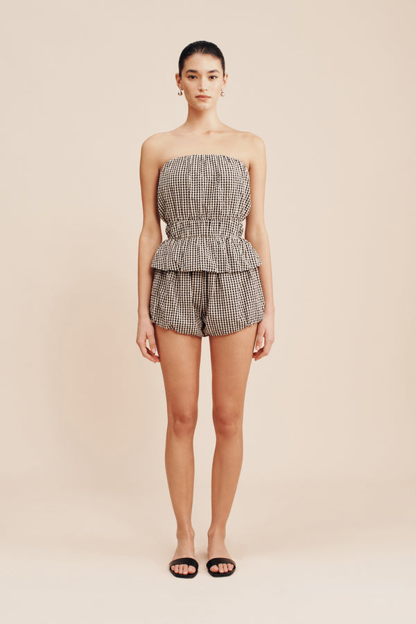 AURELIA SHORT - GINGHAM
