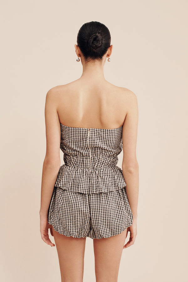 AURELIA SHORT - GINGHAM