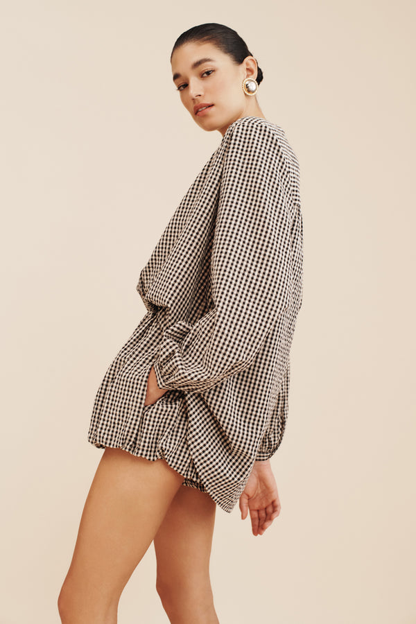 AURELIA SHORT - GINGHAM