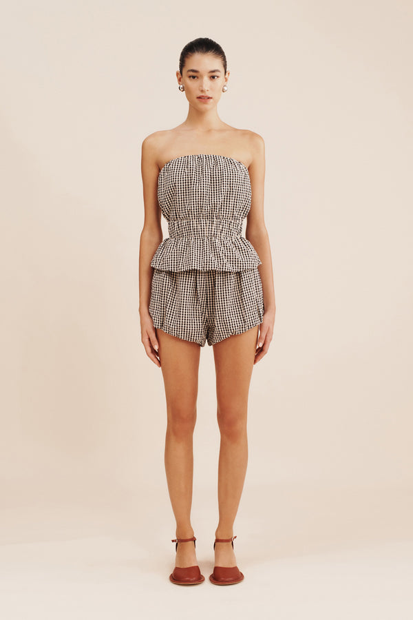 AURELIA SHORT - GINGHAM